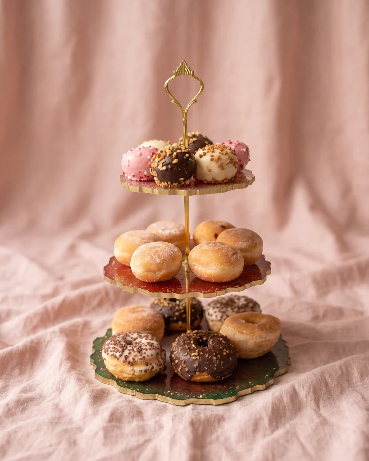 Handmade 3-Tier Resin Cupcake Stand